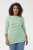 Kaffe Curve Lia Boatneck 3/4 T-Shirt Chalk/Bright Green - Toppar & T-shirts - 