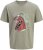 Jack & Jones King Crew Neck T-Shirt Grey - T-shirts med tryck i stora storlekar - T-shirts med tryck i stora storlekar