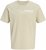 Jack & Jones Blaneo Short Sleeve T-shirt Beige - T-shirts - Stora T-shirts - 2XL-14XL