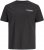 Jack & Jones Oscar T-Shirt Black - T-shirts med tryck i stora storlekar - T-shirts med tryck i stora storlekar