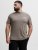 Jack & Jones Oscar T-Shirt Grey - T-shirts med tryck i stora storlekar - T-shirts med tryck i stora storlekar