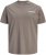 Jack & Jones Oscar T-Shirt Grey - T-shirts med tryck i stora storlekar - T-shirts med tryck i stora storlekar