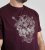 D555 Grimsby Rock n' Roll Skull Printed T-Shirt Burgundy - T-shirts med tryck i stora storlekar - T-shirts med tryck i stora storlekar