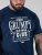 D555 Cooper Grumpy Old Man Printed T-Shirt Navy - T-shirts med tryck i stora storlekar - T-shirts med tryck i stora storlekar