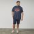 North Latitude 61121 T-Shirt med Tryck Marinblå - T-shirts - Stora T-shirts - 2XL-14XL