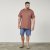 North Latitude 61320 T-Shirt med Ryggtryck Konjaksbrun - T-shirts - Stora T-shirts - 2XL-14XL