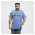 North Latitude Denim Printed Logo T-Shirt Dusty Blue - T-shirts - Stora T-shirts - 2XL-14XL