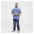 North Latitude Denim Printed Logo T-Shirt Dusty Blue - T-shirts - Stora T-shirts - 2XL-14XL