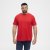 North Latitude T-Shirt O-Neck Red TALL - TALL T-shirts - T-Shirts för Långa Män
