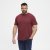 North Latitude T-Shirt O-Neck Bordeaux TALL - TALL T-shirts - T-Shirts för Långa Män