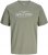 Jack & Jones Kevin T-Shirt Grå - T-shirts - Stora T-shirts - 2XL-14XL