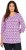 Ulla Popken Geometric Pattern 3/4 Sleeve Tee Amethyst - Tryckta T-shirts för dam i stora storlekar - 
