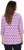 Ulla Popken Geometric Pattern 3/4 Sleeve Tee Amethyst - Tryckta T-shirts för dam i stora storlekar - 