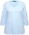 Ulla Popken Country Lettered 3/4 Sleeve Tee Soft Light Blue - Tryckta T-shirts för dam i stora storlekar - 