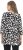 Ulla Popken Scribble Print Square Neck 3/4 Sleeve Tee Black - Tryckta T-shirts för dam i stora storlekar - 