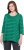 Ulla Popken Striped 3/4 Sleeve A-Line Tee Moss Green - T-shirts - 