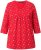 Ulla Popken Minimal Floral Print 3/4 Sleeve Tee Neon Red - Tryckta T-shirts för dam i stora storlekar - 