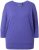 Ulla Popken Quick Drying Batwing Sleeve Tee Blueberry - Tryckta T-shirts för dam i stora storlekar - 