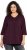 Ulla Popken Mixed Pattern Stripe 3/4 Sleeve Tee Black - Tryckta T-shirts för dam i stora storlekar - 