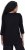 Ulla Popken Flower Epaulet 3/4 Sleeve Top Black - Tryckta T-shirts för dam i stora storlekar - 