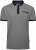 Kam Jeans 5525 Raised Dobby Fabric Polo with Tipping Black - Pikétröjor - Stora pikétröjor - 2XL-8XL