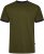 Kam Jeans 5781 Ringer Tee with Shoulder Tape Dark Olive - T-shirts - Stora T-shirts - 2XL-14XL