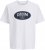 Jack & Jones Dover Denim O-Neck T-Shirt White - T-shirts - Stora T-shirts - 2XL-14XL