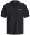 Jack & Jones College Logo Polo Short Sleeve Black - Pikétröjor - Stora pikétröjor - 2XL-8XL