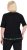 Ulla Popken Classic Fit Half-Sleeve Crew Neck T-shirt With Hem Inscription Black - Tryckta T-shirts för dam i stora storlekar - 