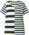 Ulla Popken Mix Stripe Short Sleeve Tee Lime - Tryckta T-shirts för dam i stora storlekar - 