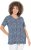 Ulla Popken So Many Dots Tee Navy Blue - Tryckta T-shirts för dam i stora storlekar - 