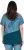 Ulla Popken Quick Drying Geometric Print Short Sleeve Tee Dark Petrol - Tryckta T-shirts för dam i stora storlekar - 