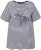 Ulla Popken Palm Tree Embroidered Tee Navy Blue - Tryckta T-shirts för dam i stora storlekar - 