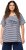 Ulla Popken Palm Tree Embroidered Tee Navy Blue - Tryckta T-shirts för dam i stora storlekar - 