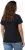 Ulla Popken BISOUS Short Sleeve Graphic Tee Navy Blue - Tryckta T-shirts för dam i stora storlekar - 