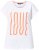 Ulla Popken LOVE Short Sleeve Graphic Tee Snow White - Tryckta T-shirts för dam i stora storlekar - 