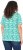 Ulla Popken Coral Reef Printed Short Sleeve V-Neck Tee Emerald - Tryckta T-shirts för dam i stora storlekar - 