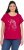 Ulla Popken Metallic Animal Cap Sleeve Graphic Tee Dark Raspberry - Tryckta T-shirts för dam i stora storlekar - 