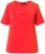 Ulla Popken TRUE Lettering Short Sleeve Tee Neon Red - Tryckta T-shirts för dam i stora storlekar - 
