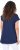 Ulla Popken Half-Sleeve A-line V-Neck Boat Pattern T-Shirt Ink Blue - Tryckta T-shirts för dam i stora storlekar - 