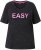 Ulla Popken Easy Short Sleeve Acid Wash Graphic Tee Black - Tryckta T-shirts för dam i stora storlekar - 