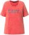 Ulla Popken Easy Short Sleeve Acid Wash Graphic Tee Light Red - Tryckta T-shirts för dam i stora storlekar - 