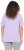 Ulla Popken Metallic Feather Short Sleeve Graphic Tee Lavender - Tryckta T-shirts för dam i stora storlekar - 