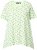 Ulla Popken Palm Tree Print Pointed Hem Tee Lett Lime - Tryckta T-shirts för dam i stora storlekar - 