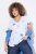 Ulla Popken Cross Stitch Short Sleeve Tee Snow White - Tryckta T-shirts för dam i stora storlekar - Tryckta t-shirts för dam