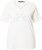 Ulla Popken Embroidered Sunrise Lettering Tee Off-White - Tryckta T-shirts för dam i stora storlekar - 