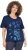 Ulla Popken Marine Print Short Sleeve Tee Ink Blue - Tryckta T-shirts för dam i stora storlekar - 
