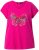 Ulla Popken Free Spirit Butterfly Cap Sleeve Graphic Tee Magenta Pink - Tryckta T-shirts för dam i stora storlekar - 