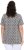 Ulla Popken Cactus Print Short Sleeve V-Neck Tee Graphite Grey - Tryckta T-shirts för dam i stora storlekar - 