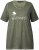 Ulla Popken Sunset Lettering Short Sleeve Graphic Tee Olive - Tryckta T-shirts för dam i stora storlekar - 